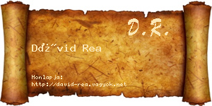 Dávid Rea névjegykártya